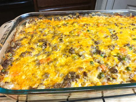 Hamburger & Potato Casserole An easy casserole recipe with ground