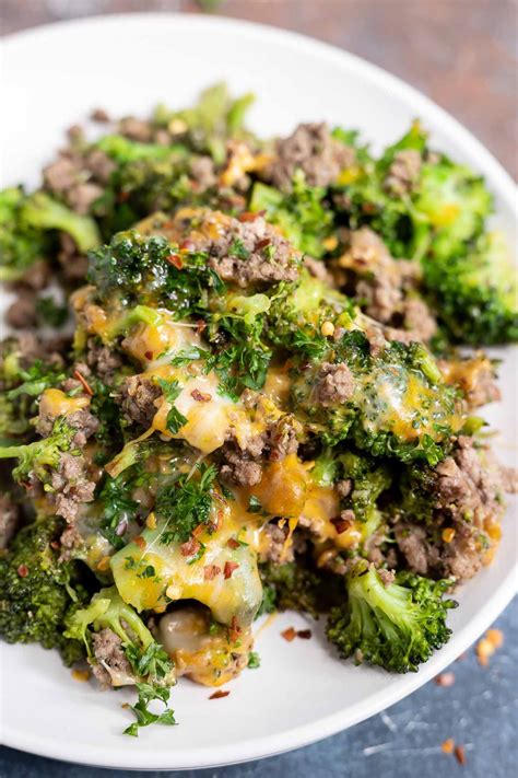 Low Carb Ground Beef & Cauliflower Rice Casserole Oh Sweet Basil