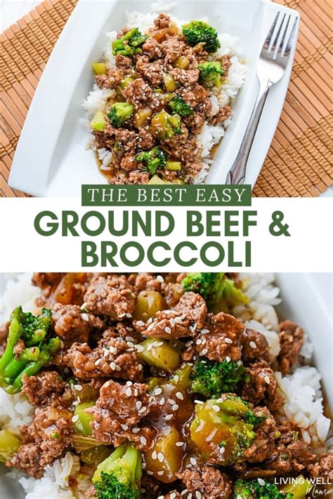 Easy Ground Beef and Broccoli {GlutenFree, DairyFree} Ground beef