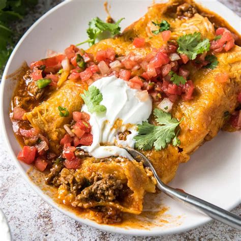 The Best Ground Beef Enchiladas